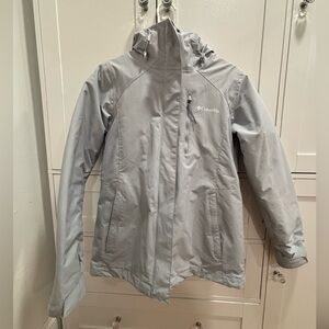 Columbia Whirlibird Interchange Snowboard / Ski Jacket in Light Gray